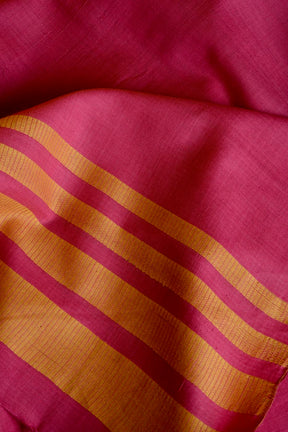 Handwoven Pink & Yellow Bawanbooti Saree