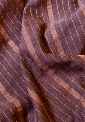 Pastel Purple Gold Zari Stripes